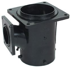 Picture of Valterra T1010 3" Sani Tee Reducing Fitting with Bayonet and Rotating Flanges