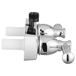 Picture of Dura Faucet DFSA100LCP RV Shower Faucet Chrome Polished 2-Valve Wall Mount