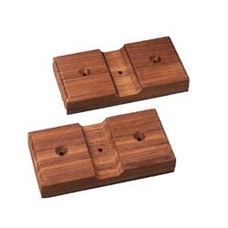 Picture of Whitecap Industries 60609 Teak Rod Storage Rack Mounting Brackets Pair