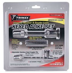 Picture of Trimax SXTM3123 Stainless Steel Universal Receiver & Coupler Lock Set