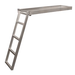 Picture of Jif Marine CSD2 4-Step Under-Deck Pontoon Ladder for Round Front Decks