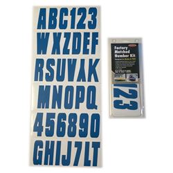 Picture of Hardline Products BLU350EC 3" Boat Registration Number Kit Blue