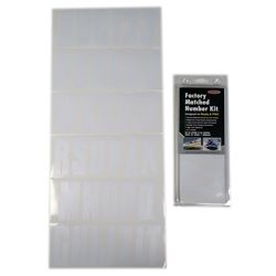 Picture of Hardline Products WHI350EC 3" Registration Letter Number Kit White