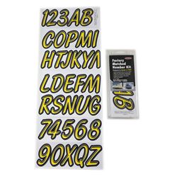 Picture of Hardline Products YEBKG400 Registration Kit 3" Smooth Cursive Letters Numbers