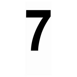 Picture of Hardline Products 17332 3-Inch Registration Numbers Black Boat Lettering 7-Pack