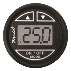 Picture of Faria Instruments 12850 Faria Digital Depth Sounder, Euro Black w/Transom Transducer
