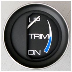 Picture of Faria Instruments 13017 Faria Coral Black 2" Trim Gauge For Mercury/Mariner/Mercruiser/Volvo DP/Yamaha 2001 and Newer)