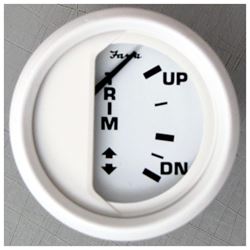 Picture of Faria Instruments 13122 Dress White 2" Trim Gauge for Mercury Mariner Volvo DP Yamaha