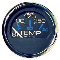 Picture of Faria Instruments 13704 Chesapeake SS Black 2" Water Temperature Gauge 100-250°F