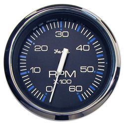 Picture of Faria Instruments 33710 Faria Chesapeake SS Black 4" Gauge - 6000 RPM Tachometer  (Gas) (Inboard & IO)