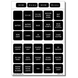 Picture of Blue Sea Systems 4216 Blue Sea 4216 Label Kit Dc Waterproof