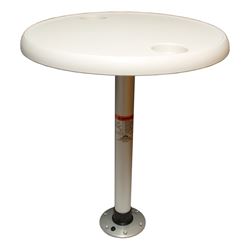 Picture of Springfield Marine 1690102 Thread-Lock 24" Round Table Package with Pedestal Set