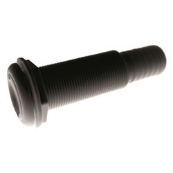 Picture of T-H Marine TH-1200XL-DP Extended Length Straight Thru-Hull Fitting 1-1/8" Black