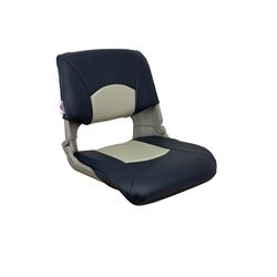 Picture of Springfield Marine 1061019 Skipper Folding Boat Seat Gray with Blue and Gray