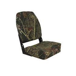 Picture of Springfield Marine 1040646 High Back Folding Boat Seat - Mossy Oak Break-Up Camo