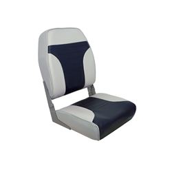 Picture of Springfield Marine 1040661 Economy Folding High Back Seat Gray & Blue