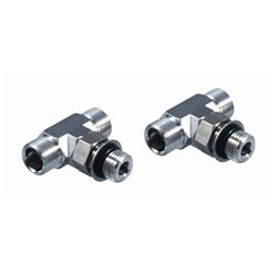 Picture of Seastar Solutions HF6005 ORB Hydraulic Steering Tee Fitting Kit 3/8 Inch 2-Pack