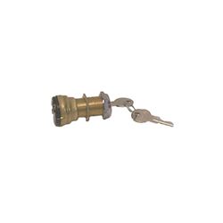 Picture of Sierra MP39020 Sierra Conventional 2 Position 1 1/8" Brass 2 Screw Terminal 12V 15 Amp Ignition Starter Switch