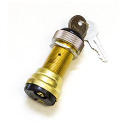 Picture of Sierra MP39820-1 Brass Ignition Starter Switch 2 Position 12V 15A