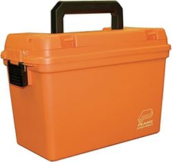 Picture of Plano 161250 Deep Dry Storage Box with Tray - Orange