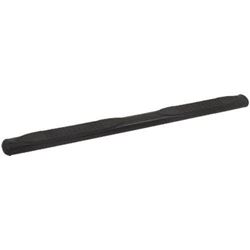 Picture of TrailFX A1535B 4 Inch Oval Straight Step Bar Powder Coated Black Steel Rocker Panel Mount
