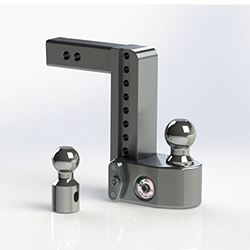 Picture of Weigh Safe WS8-2 Adjustable Ball Mount with Built-In Scale - 8" Drop 2" Shank