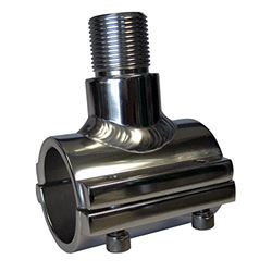 Picture of Lee'S Tackle AT5102 Lee'S Clamp On Antenna Mount Silver Pipe Size #2 Horizontal