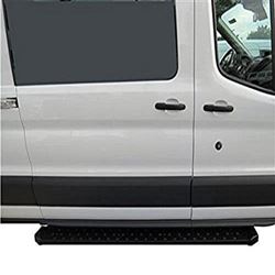 Picture of TrailFX RBV03B Running Boards Black Powder Coated Steel 37/96 Inch 300 Lb Capacity