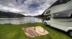 Picture of Ming's Mark Inc SD8117 Reversible RV Patio Mat 8' x 11' Brown/Tan Swish