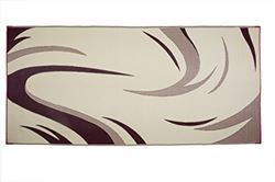 Picture of Ming's Mark SD8185 Reversible RV Patio Mat Burgundy/Tan Swish Design 8' x 18'