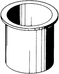 Picture of Beckson Marine GH33-W1 Std. Drink Holder White