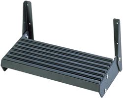 Picture of Garelick 27315 Boat Foot Rest Black Anodized Aluminum with Vinyl Treads
