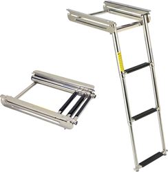 Picture of Garelick 19643 Under Platform 3-Step Sliding Ladder Stainless Steel