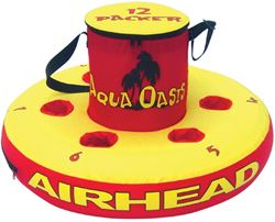 Picture of Airhead Sports Group AHAO-1 Aqua Oasis Inflatable Floating Cooler with 6 Drink Holders