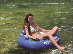 Picture of Airhead Sports Group AHRO-2 River Otter Deluxe Single Person Inflatable Tube Float