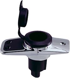 Picture of Perko 10603B0DP Plug-In Type Base, 5° Base, 3 Contacts, Accepts CAM Collar, Rectangular