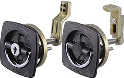 Picture of Perko 0932DP1BLK 2-1/2" x 2-1/2" Black Flush Latch with Lock