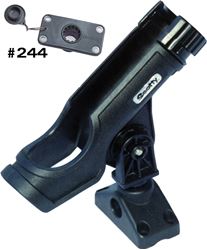 Picture of Scotty Downriggers 231BK SCOTTY POWERLOCK ROD HOLDER BLACK W/ 244 FLUSH DECK MOUNT