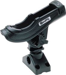 Picture of Scotty Downriggers 280BK Bait Caster / Spinning Rod Holder, Side/Deck Mount, Black
