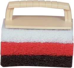 Picture of Starbrite 040023PW Scrub Pad Kit with Handle - 3 Interchangeable Pads