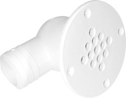 Picture of T-H Marine CSD92DP Cockpit Scupper Drain 90 Degree 1-1/2 Inch White