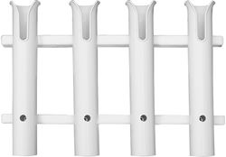 Picture of Taco Metals P03-064W Polyethylene 4-Rod Rack White