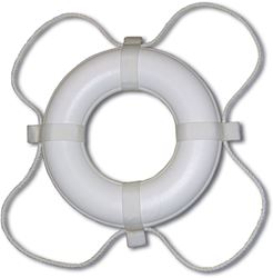 Picture of Taylor Made 364 TAYLOR MADE 24" ORANGE W/WHITE ROPE FOAM RING BUOY