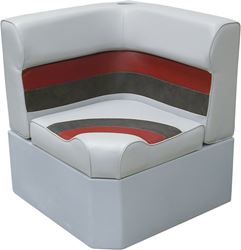 Picture of Wise Seating 8WD1331011 Radius Corner Section Grey/Navy/Blue Marine Vinyl