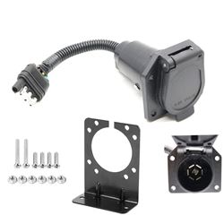 Picture of RV Pigtails 20020 4-Flat to 7-Way RV Trailer Wiring Adapter