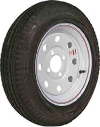 Picture of Loadstar Tires 30631 K353 Bias Trailer Tire and Wheel Assembly 480-12 Load Range C White with Stripe