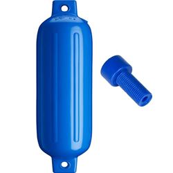 Picture of Polyform G-4-BLUE Polyform G-4 Twin Eye Fender 6.5" X 22" Blue W/ Air Adapter