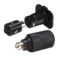 Picture of Marinco 12VCP6 ConnectPro Trolling Motor Receptacle Plug with 6-Gauge Adapter