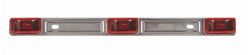 Picture of Optronics MC97RK LED Identification Light Bar - Red 3-Light Stainless Steel 14.25 Inch