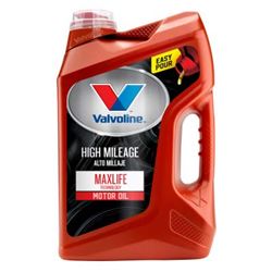 Picture of Valvoline 881163 High Mileage with MaxLife Technology SAE 5W-30 Synthetic Blend Motor Oil 5 Quart